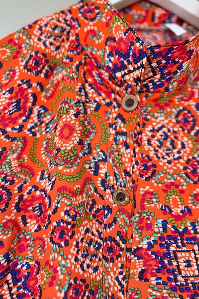 Kirazca Butik Women's Patterned Belted Viscose Hijab Dress
