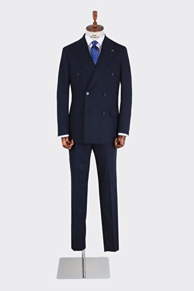 Kadir Büyükkaya Erkek Kruvaze Takım Elbise-KAB1220S