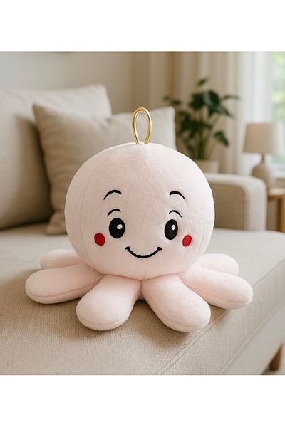 KENT Polly Toys Pink Plush Cute Octopus - 45 cm