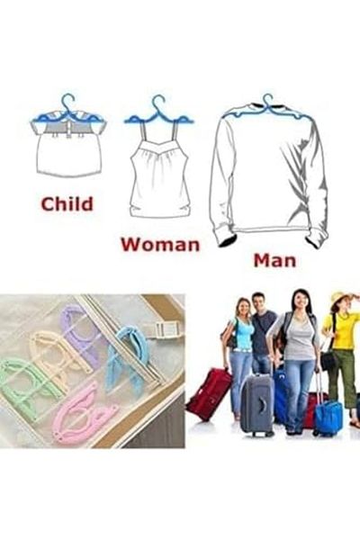 STOREMAX Mrttnca 5 Pieces Portable Magic Foldable Travel Hanger Clothes Hanger Trndymrt 1087243