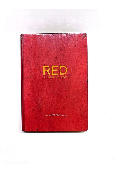 Gıpta New Notes Thread Stitched Hard Cover Red Notebook-Highlighter (2 Pcs. )-Adhesive Note Paper-Set 4