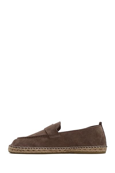 Derimod Men's Mink Suede Leather Espadrille 25Sfd 770110