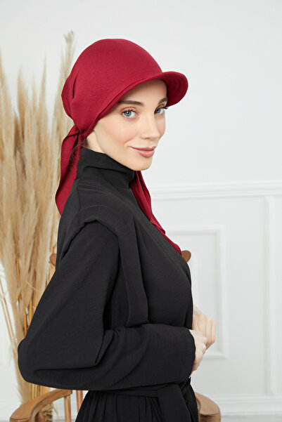 HIJAB VIP Turban Cap Tie Back - Maroon