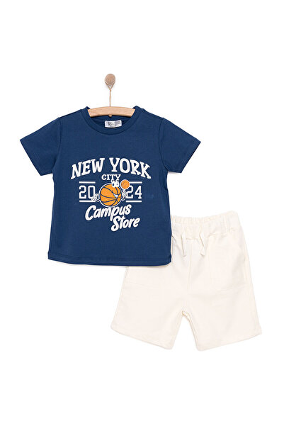 ebebek Hello Baby HelloBaby Varsity Erkek Tshirt-Şort Erkek Bebek