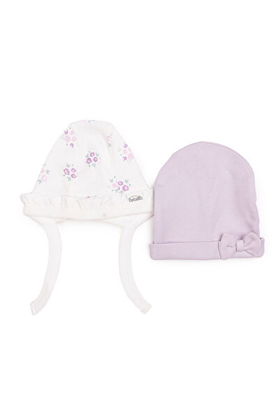 Bebetto Yenidoğan Flowers 2'li Şapka Kız Bebek