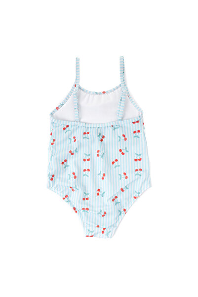 ebebek Hello Baby HelloBaby Çizgili Kiraz Desenli Kız Mayo Kız Bebek