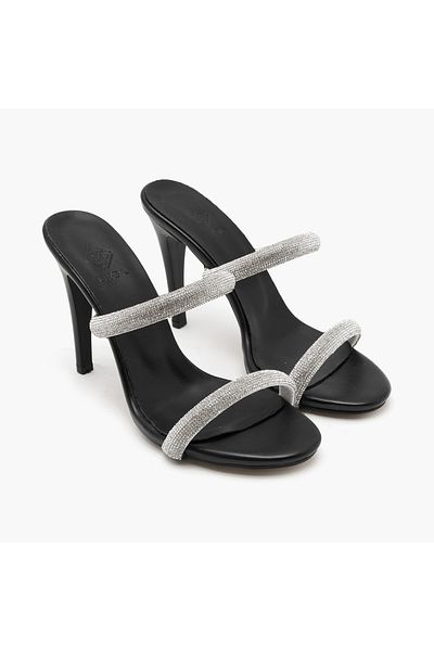 Desa Papuci de rochie de seară cu piatră pentru femei Loui Black