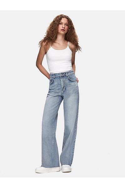 Ltb Pantaloni de jeans Danıca L cu talie înaltă cu picioare largi