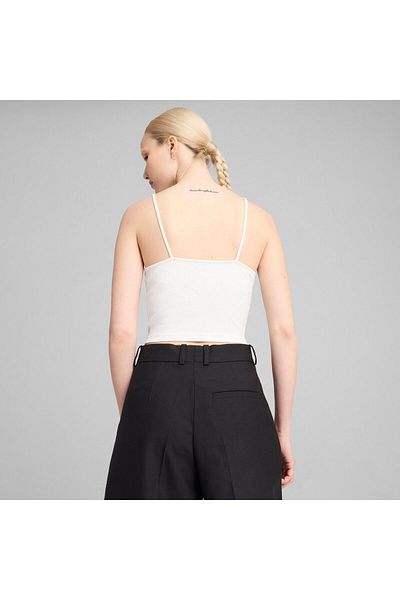 Puma Dámské tílko Puma Wardrobe Ess Ribbed Tank Top, bílé
