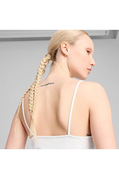 Puma Undershirt Puma Wardrobe Ess Ribbed Tank Top, White, Women