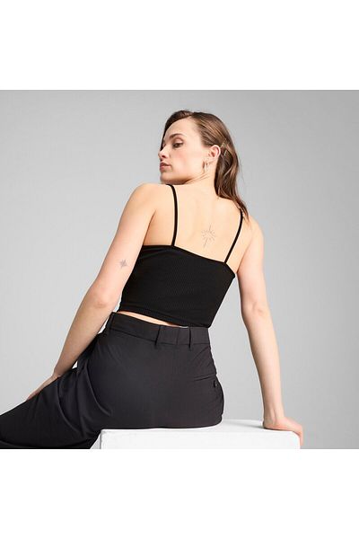 Puma Dámské tílko Puma Wardrobe Ess Ribbed Tank Top, černé