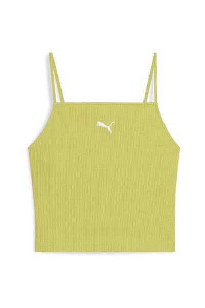 Puma Undershirt Puma Wardrobe Ess Ribbed Tank Top, Green, Women