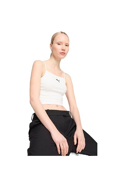 Puma Dámské tílko Puma Wardrobe Ess Ribbed Tank Top, bílé