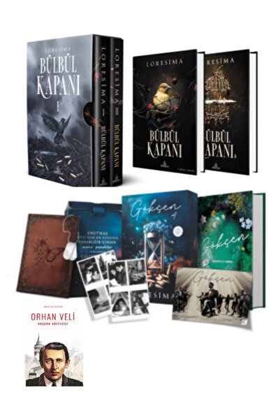 Ephesus Yayınları Bülbül Kapanı 1 ve 2, Gökçen 4 Kutulu Özel Set Loresima 3 Kitap Ciltli Kutulu Set