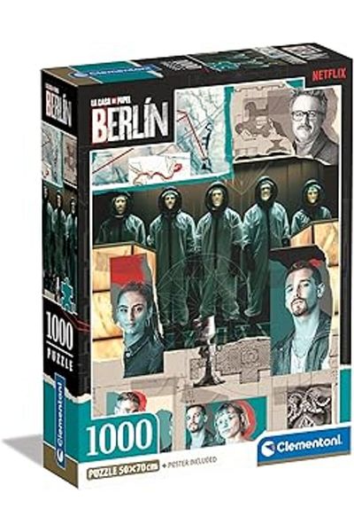 Mu Art Ahşap 1000 Pieces La Casa De Papel Puzzle Berlin 1 (Compact Box)