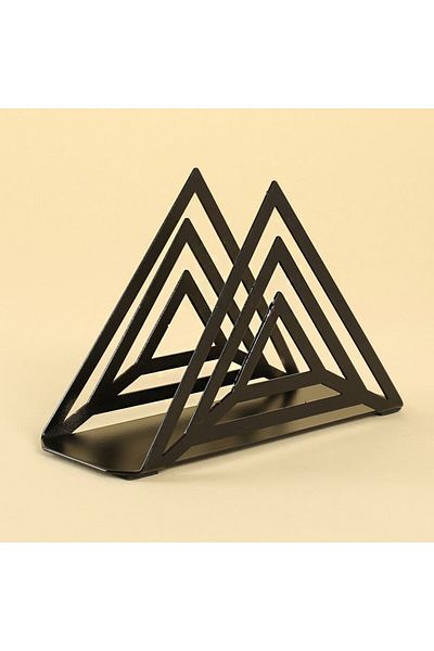 Skygo Loren Home Prism Black Metal Napkin Holder