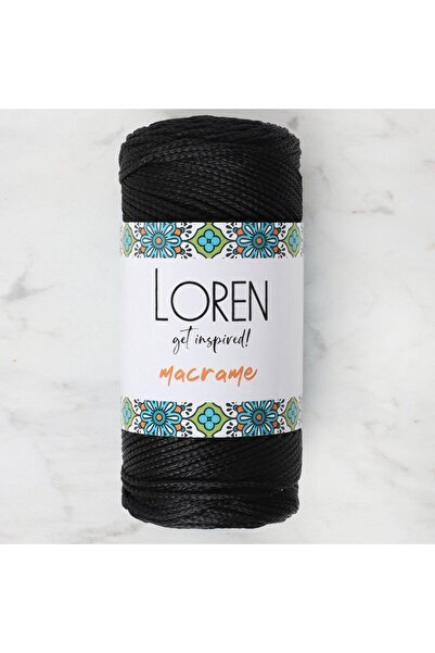 N&M STORE Loren Macrame Black Hand Knitting Lanyard - Rm 001 - 34323