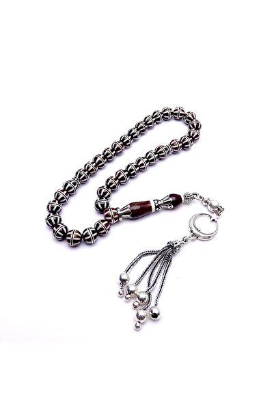 Tesbih Ruyasi Gümüş Sarmal Gümüş Nakkaş İmameli Kuka Tesbih