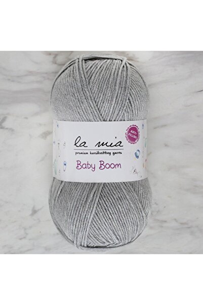 Leyaton خيط الحياكة اليدوي باللون الرمادي من لا ميا بيبي بوم - 1111 - 34452 L...