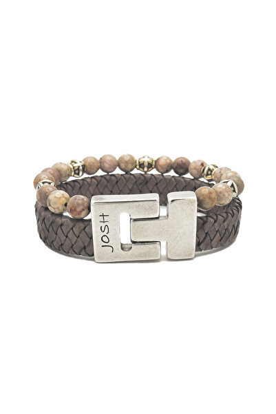 Josh Taupefarbenes Steinarmband 25035sl/cust