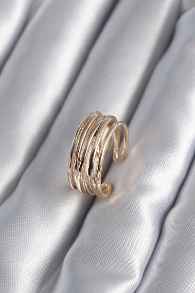 Nehir Gold Color Adjustable Women Ring Valentine's Mother's Teachers Women's ...