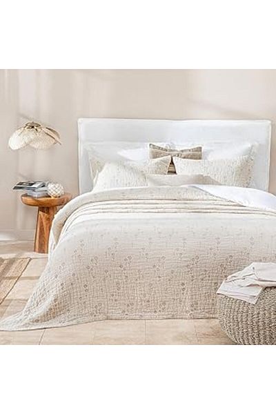 Mu Art Ahşap Chakra Nırma Bedspread Double