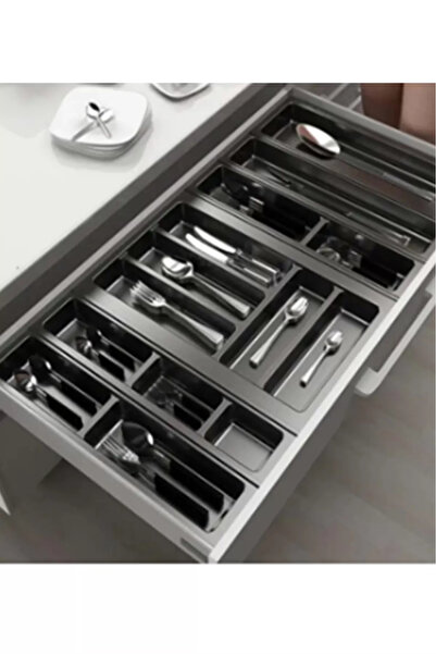 Mestore وحدة أدوات مائدة إيكو لوكس أنثراسايت 62x49 سم Royaleks-ACERO-20355