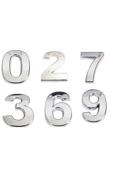 Marsilyan 1 Piece 2.5 cm Plastic Chrome Plated Door - Cabinet Number Ieg-U87I...