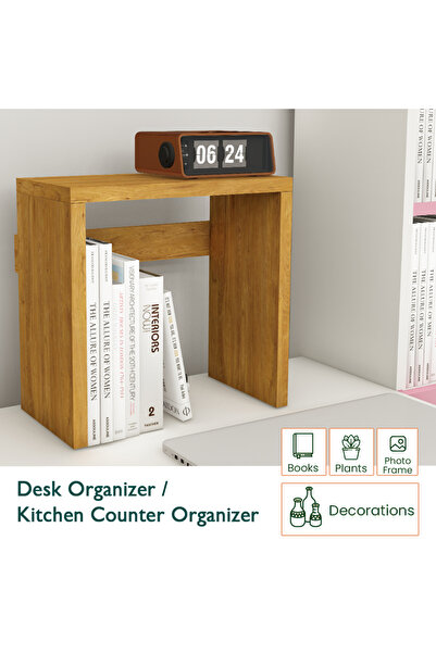 Mahmayi Modern Desk Organizer Space Saving Table for Home and Office