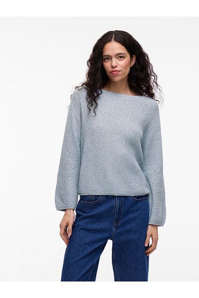 VILA Strickpullover VISUMMI U-Boot-Ausschnitt
