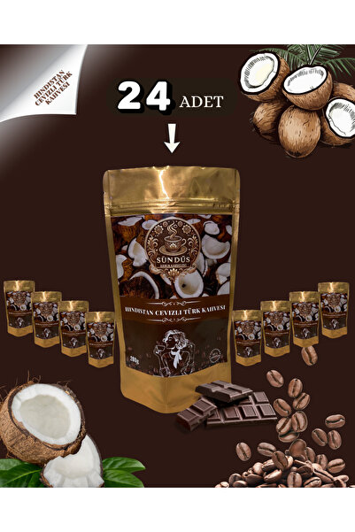 cafe milagroso HİNDİSTAN CEVİZLİ TÜRK KAHVESİ 200 G X 24 ADET