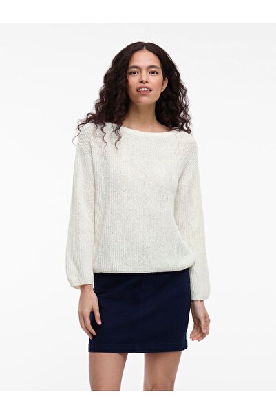 VILA Strickpullover VISUMMI U-Boot-Ausschnitt