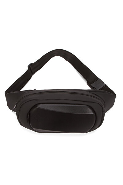 Newish Men's Black Waterproof Cross Waist Bag