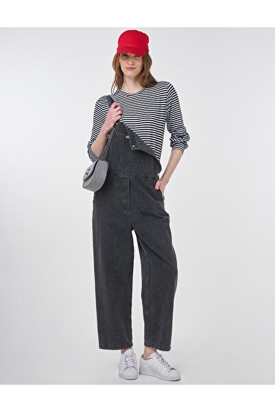 KYR Denim Salopet with Front Pocket (Anthracite)