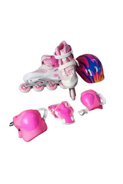 Generic Kids Beginner Roller Skates, Shiny Roller Skates, Kids Roller Blades Size L (38-41)