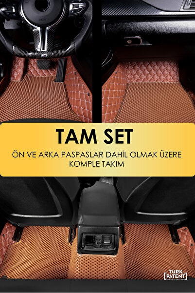 stiloto FORD FOCUS (2000-2008) UYUMLU DERİ 8D HAVUZLU TAM SET OTO PASPAS .1