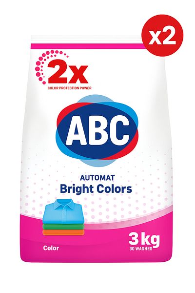 ABC X2-detergent Automat - Colorat 3 Kg