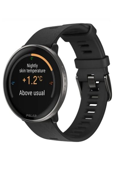 POLAR Polar Ignite 3 Titanium Black Silicone Watch