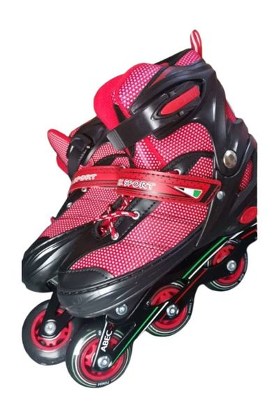 Generic Kids Beginner Roller Skates, Shiny Roller Skates, Kids Roller Blades Size L (38-41)