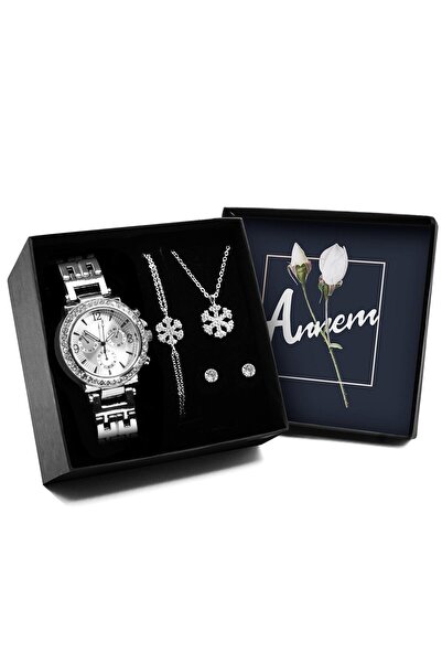 Apollon Gift Shop Sevdiklerinize Özel Kutu & Gümüş Zirkon Kaplama Kar Tanesi ...
