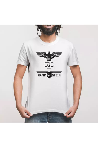 Built By Crazy Μπλουζάκι Unisex με λογότυπο Rammstein Eagle