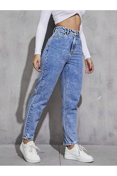 Noxter PANTALONI DENIM DE FEMEI CU STRIP
