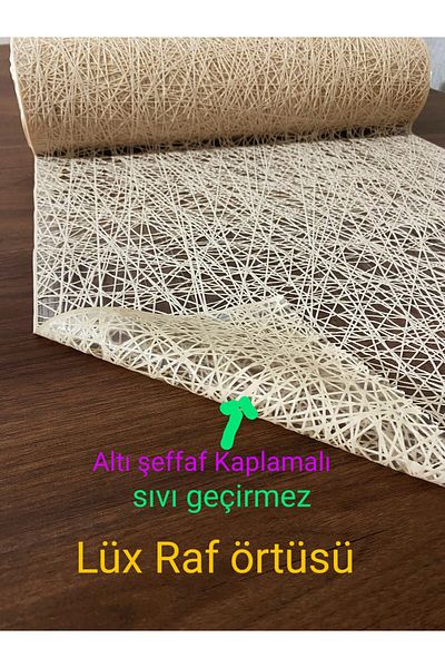 Blue Home Pvc Διακοσμητικό Συρτάρι Ράφι και Κάλυμμα Ντουλάπας Πολλαπλών Χρήσεων CREAM - Μέγεθος: 50 cm x 5 mt