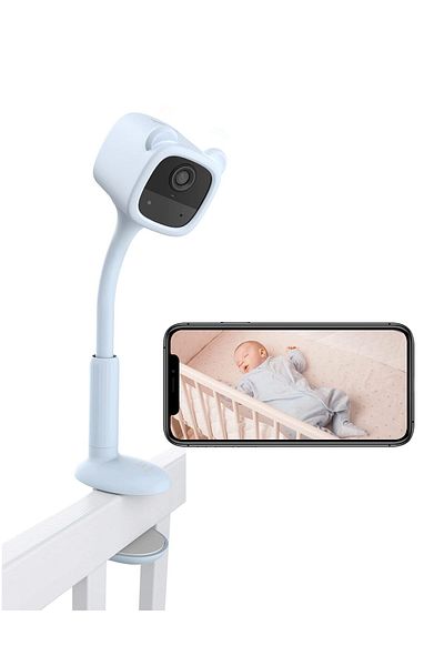 EZVIZ كاميرا EZVIZ BM1 اللاسلكية لمراقبة الأطفال بدقة 2 ميجابكسل مع الذكاء الاصطناعي ورؤية ليلية وكشف الحركة، باللون الأزرق