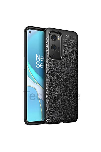 TechTrove One Plus 9 Pro Kılıf Deri Extra Korumalı Slikon Kapak