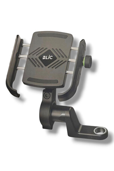 Blic Bst3 Motor Bike Handlebar and Mirror Connected Motor and Bike Compatible Phone Holder