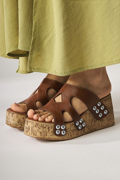 Limoya Freya Black Screw Detailed Women's Slippers