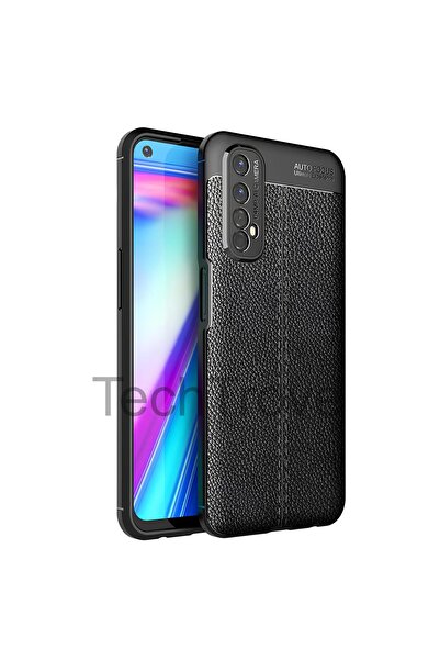 TechTrove Realme 7 Kılıf Deri Extra Korumalı Slikon Kapak