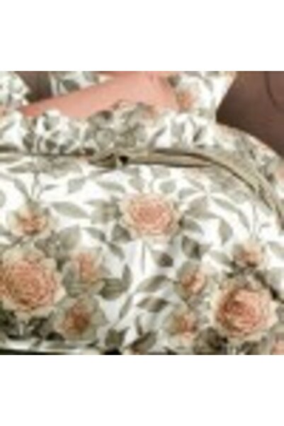 Pucioasa Finet bed linen with elastic, duvet cover 200x220cm, 6 pieces, Orange Roses