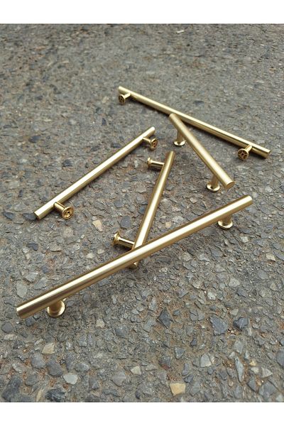 ARON 4122-320 Lux Size 320mm Matte Gold Tv Unit Console Dresser Kitchen Cabinet Door Drawer Handle 32cm